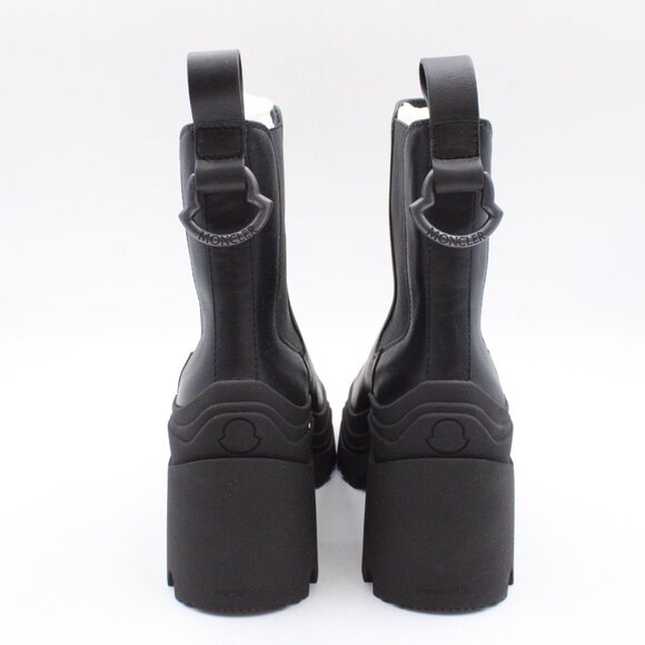 NIDB Moncler Envile Chelsea Ankle Boots with Chunky Heels in Black EU 36 - Picture 5 of 16